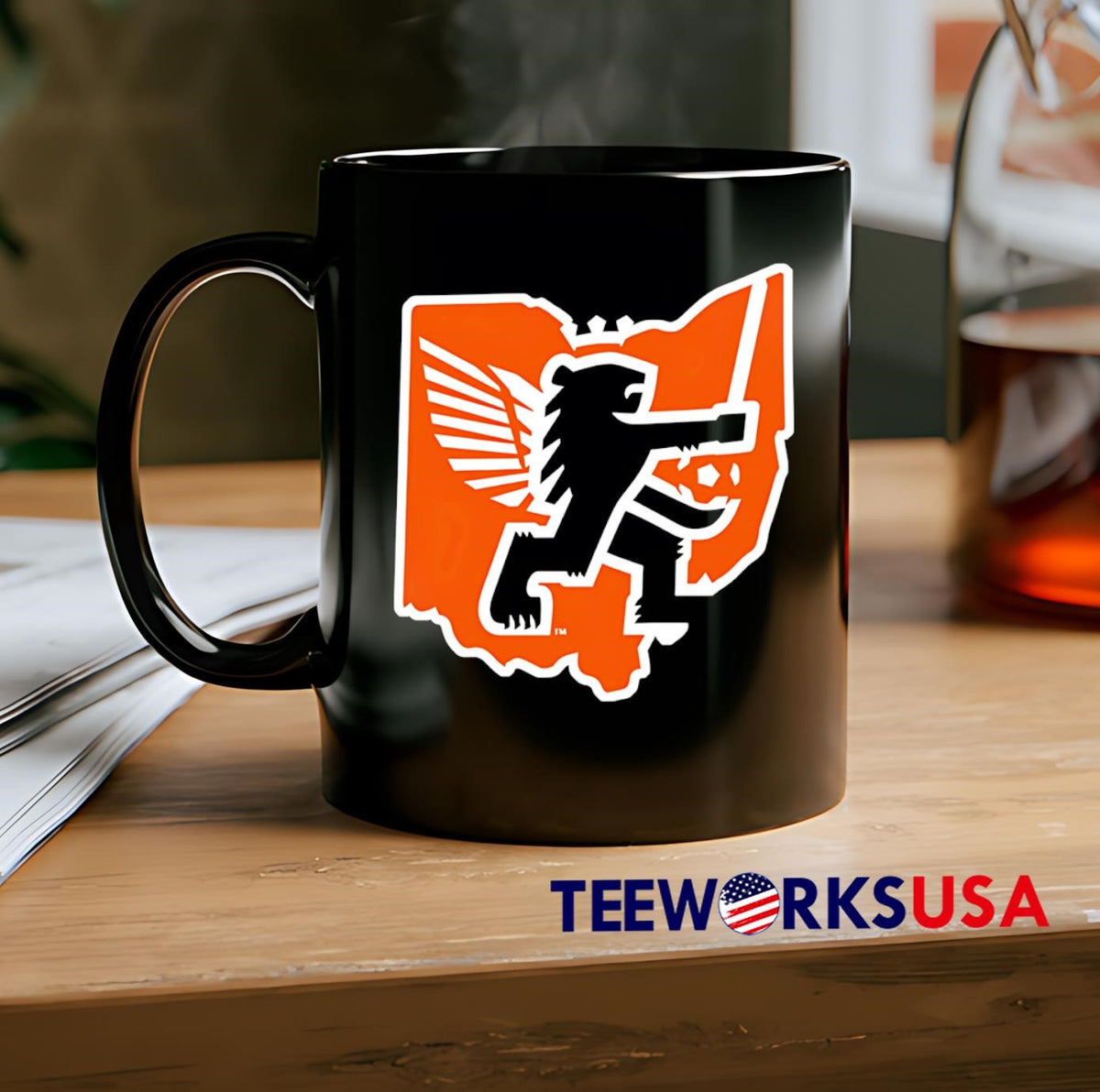 FCC Ohio Knifey Lion - Adult & Kids T-Shirts, Sweatshirts & Hoodies apparel design preview 2