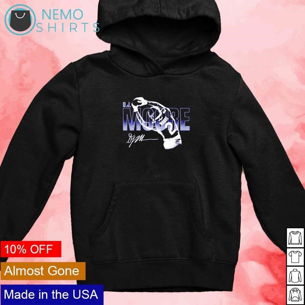 DJ Moore Chicago Bears overlay signature - Adult & Kids T-Shirts, Sweatshirts & Hoodies apparel design preview 2