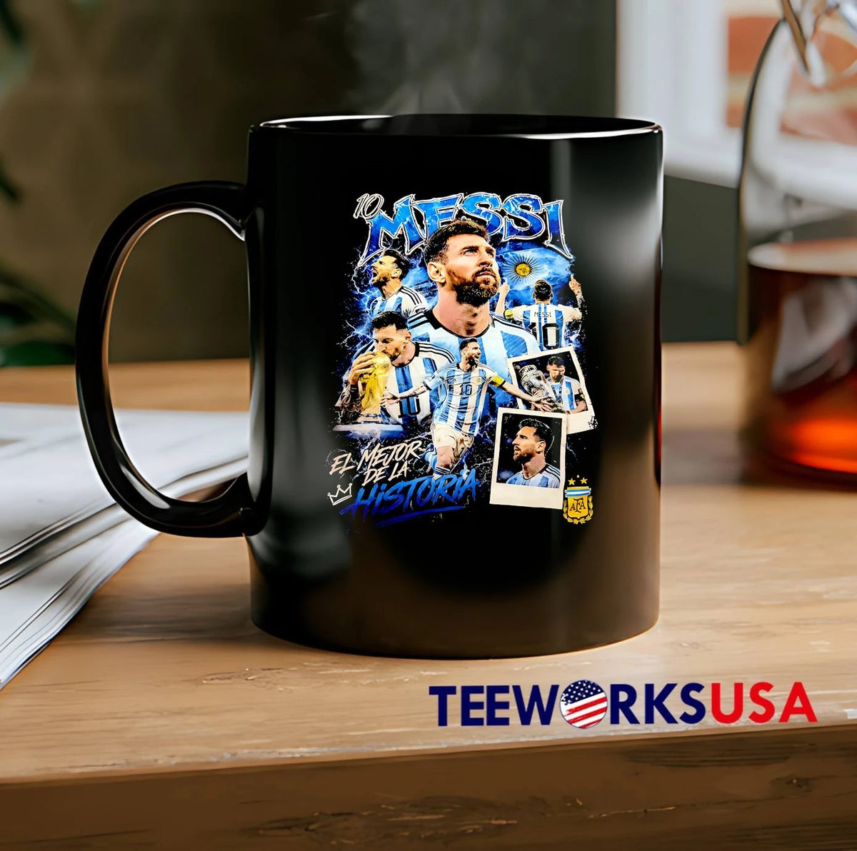 10 Messi El Mejor De La Historia Argentina - Adult & Kids T-Shirts, Sweatshirts & Hoodies apparel design preview 2