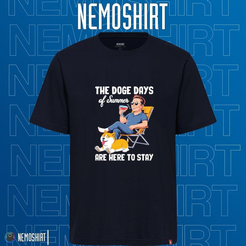 The doge days of summer are here to stay Elon Musk - Adult & Kids T-Shirts, Sweatshirts & Hoodies apparel design preview 1