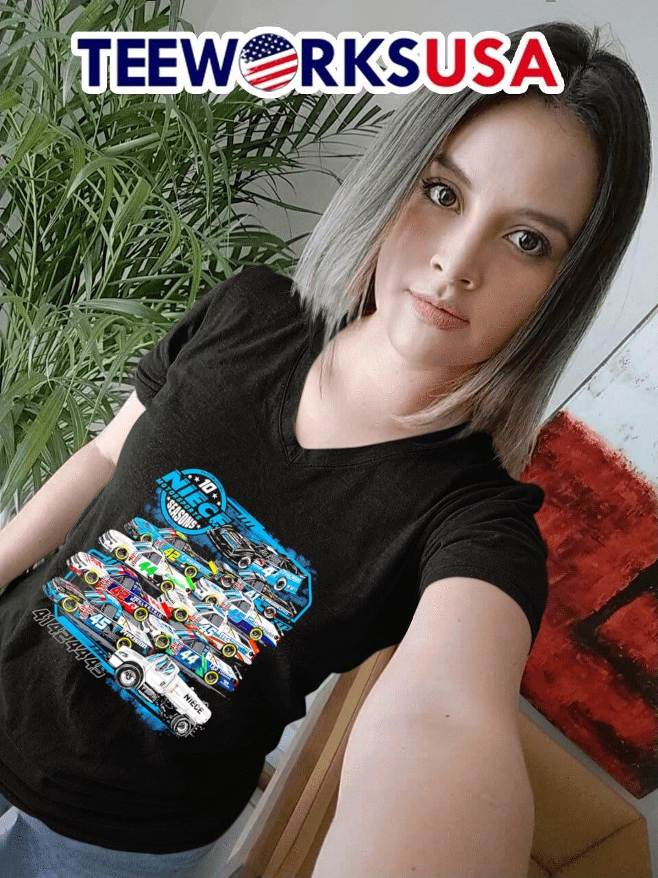 Niece Motorsports 10 Seasons - Adult & Kids T-Shirts, Sweatshirts & Hoodies apparel design preview 7