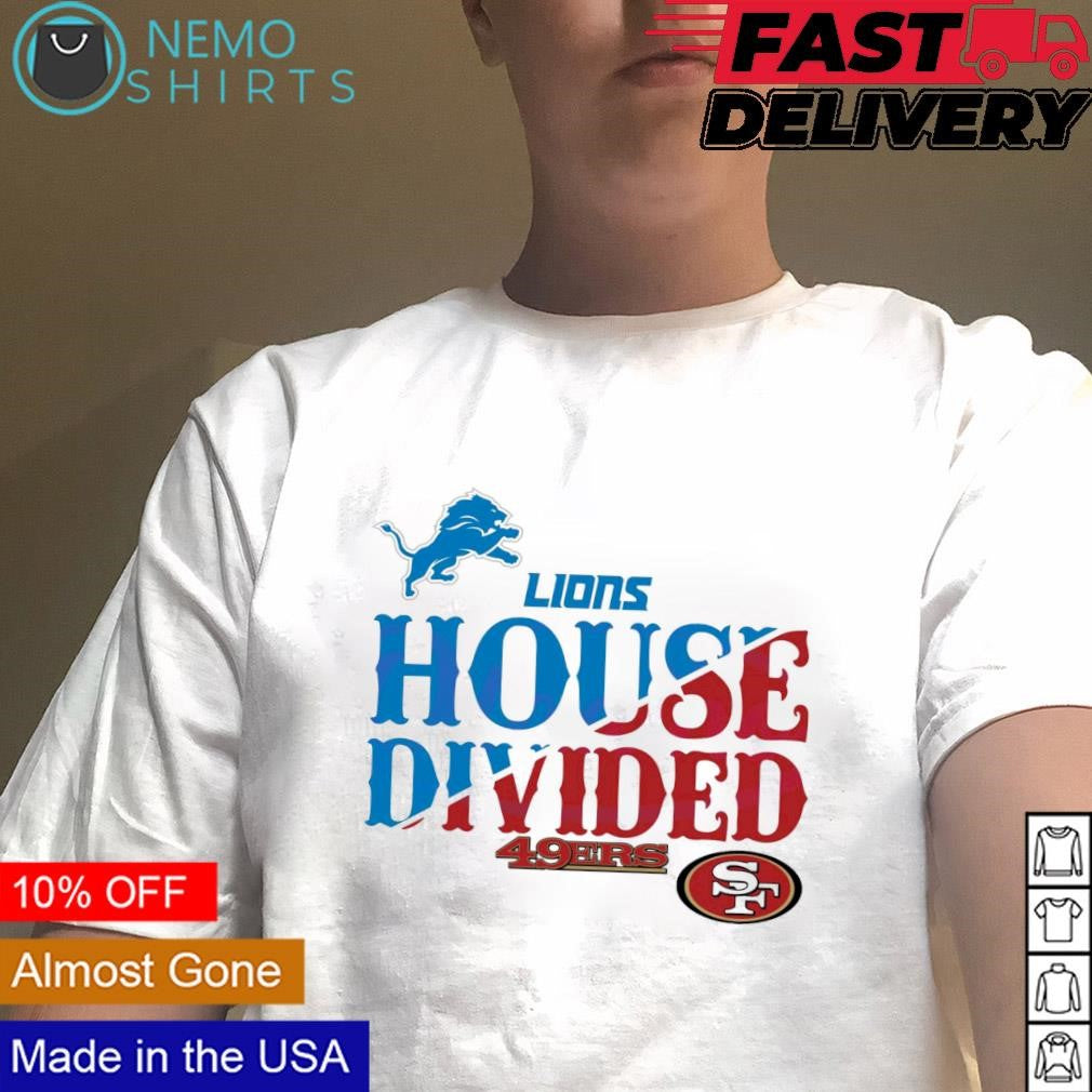 House Divided Detroit Lions vs San Francisco 49ers - Adult & Kids T-Shirts, Sweatshirts & Hoodies apparel design preview 4