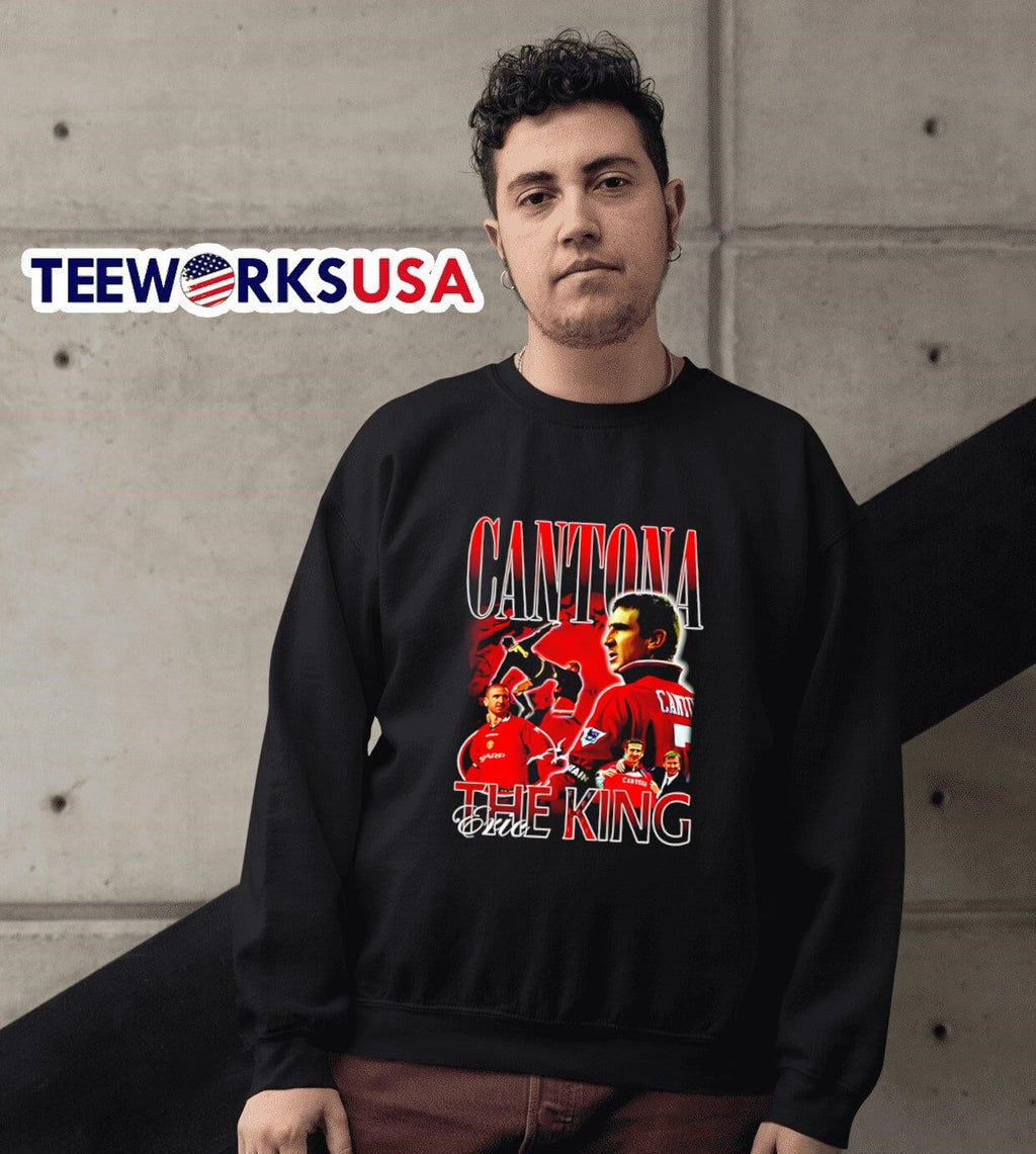 The King x Eric Cantona graphic - Adult & Kids T-Shirts, Sweatshirts & Hoodies apparel design preview 6