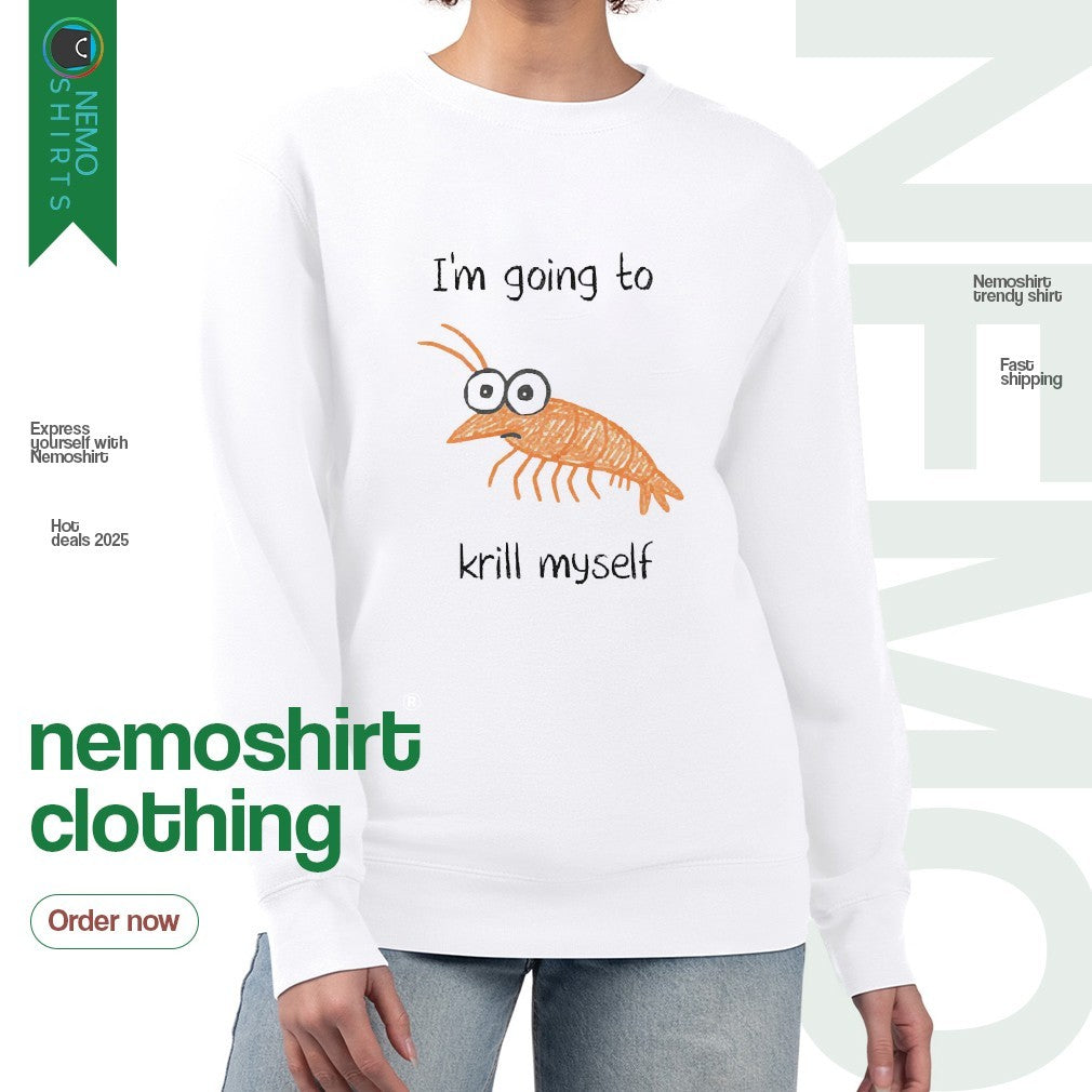 I'm going to krill myself shrimp - Adult & Kids T-Shirts, Sweatshirts & Hoodies apparel design preview 4