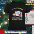 That's what I do Boo Bus drive wee woo know things - Adult & Kids T-Shirts, Sweatshirts & Hoodies apparel design preview 1