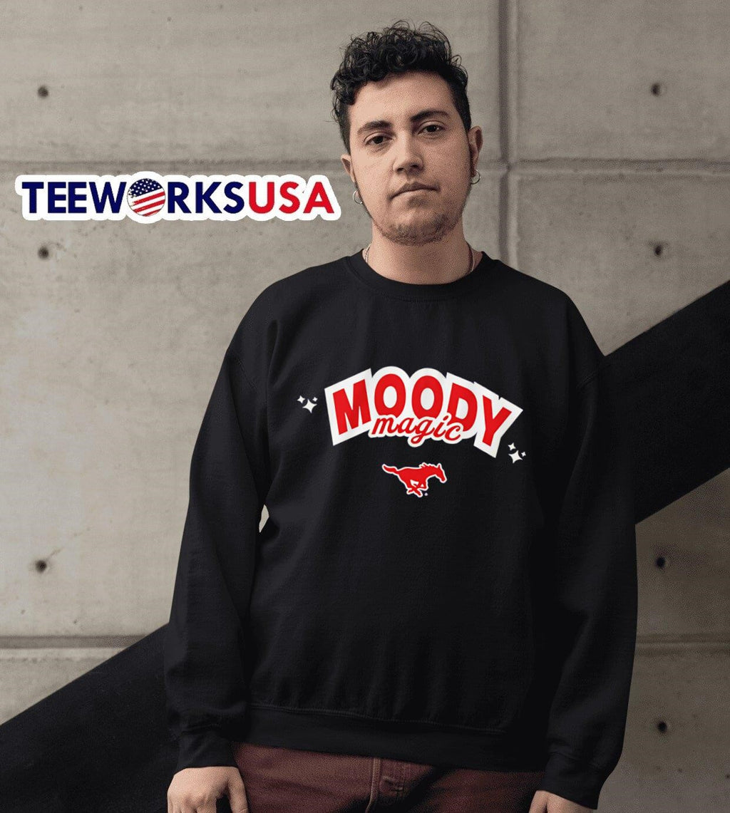 Moddy magic SMU Mustangs volleyball - Adult & Kids T-Shirts, Sweatshirts & Hoodies apparel design preview 3