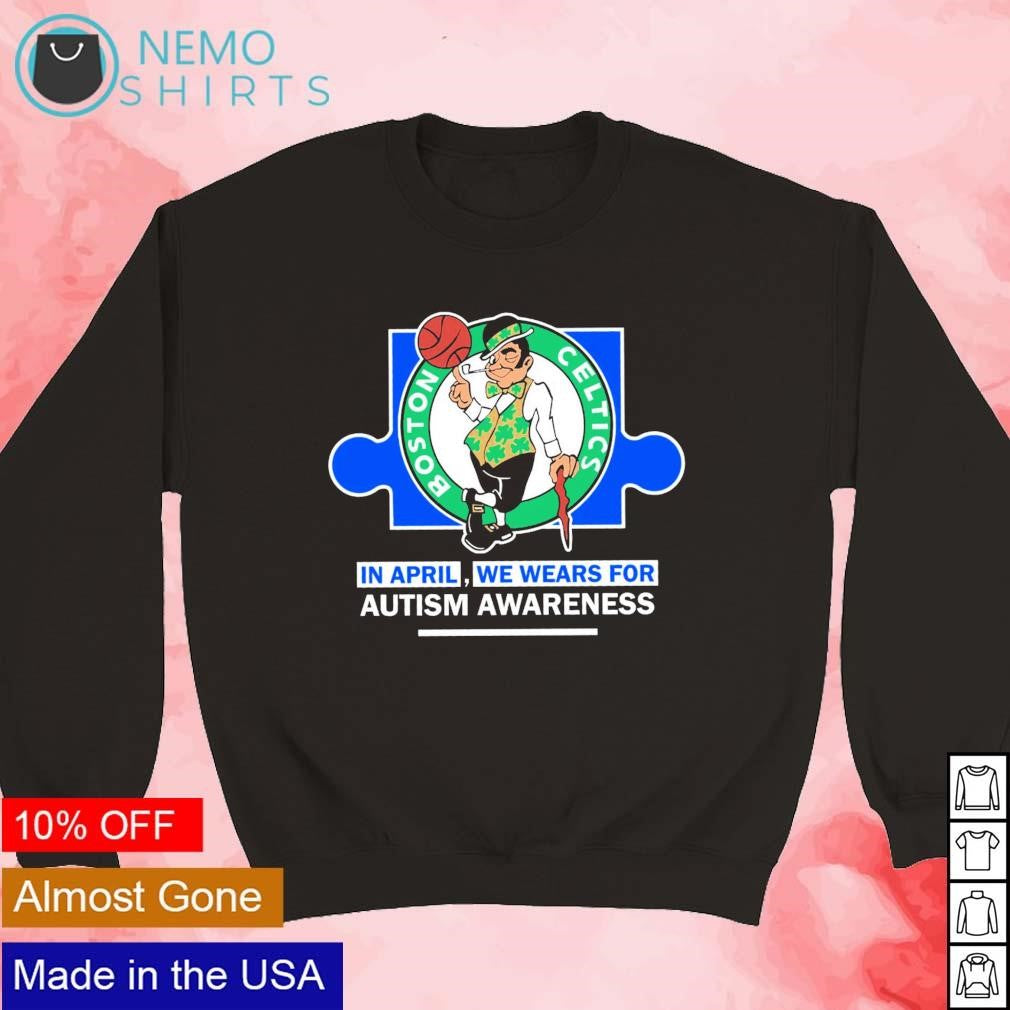 Boston Celtics in April we wears for autism awareness - Adult & Kids T-Shirts, Sweatshirts & Hoodies apparel design preview 5