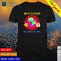 Dinosaur ready to crush welcome back school - Adult & Kids T-Shirts, Sweatshirts & Hoodies apparel design preview 1
