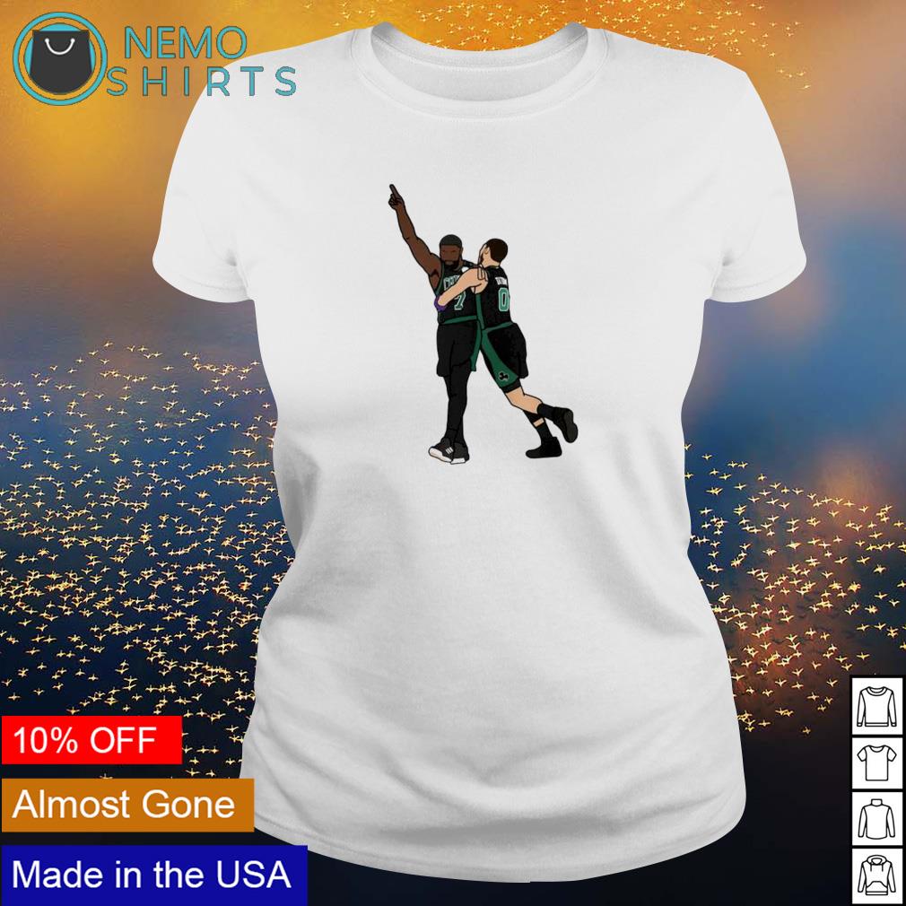 Jayson Tatum hug Jaylen Brown celebration - Adult & Kids T-Shirts, Sweatshirts & Hoodies apparel design preview 3