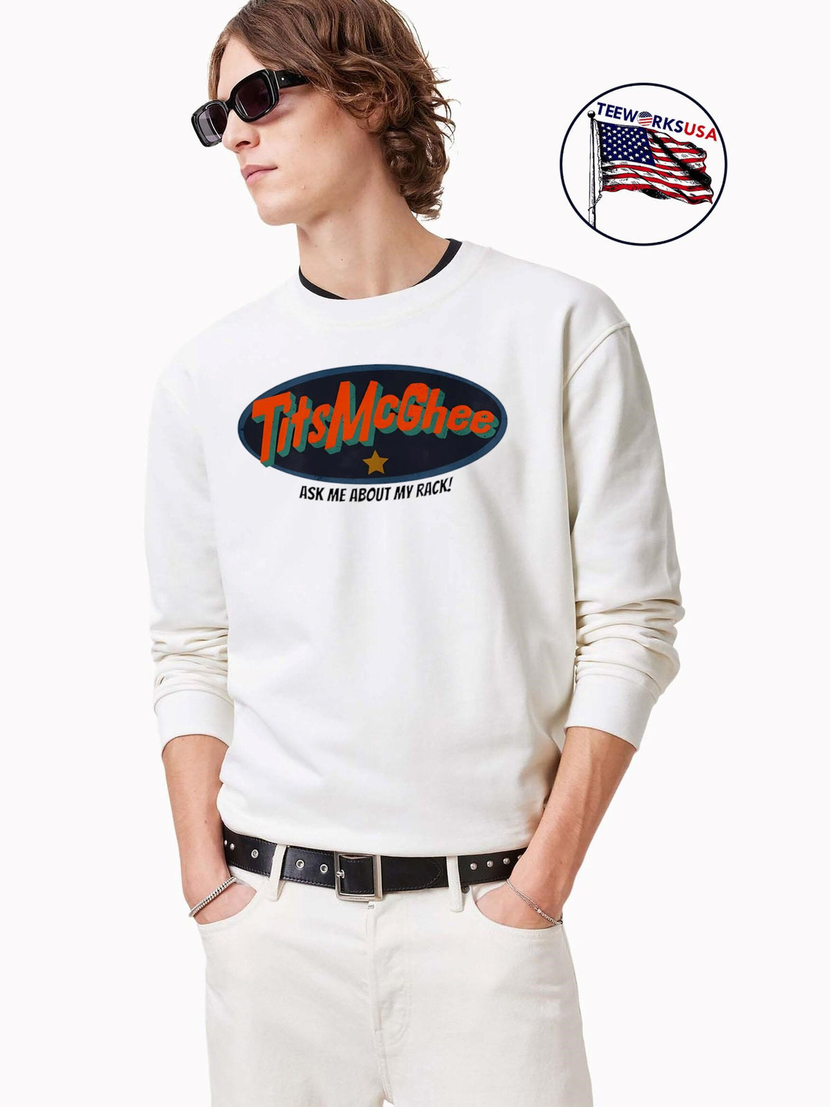 Tits Mcgee Ask Me About My Rack - Adult & Kids T-Shirts, Sweatshirts & Hoodies apparel design preview 3