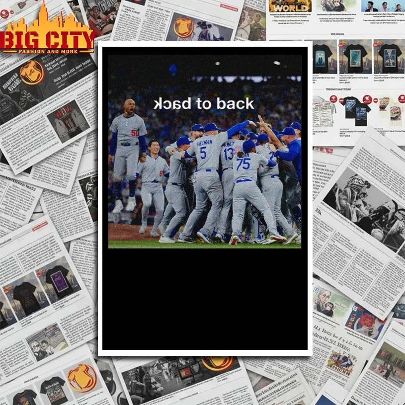 Back to Los Angeles Champions Photo - Adult & Kids T-Shirts, Sweatshirts & Hoodies apparel design preview 4