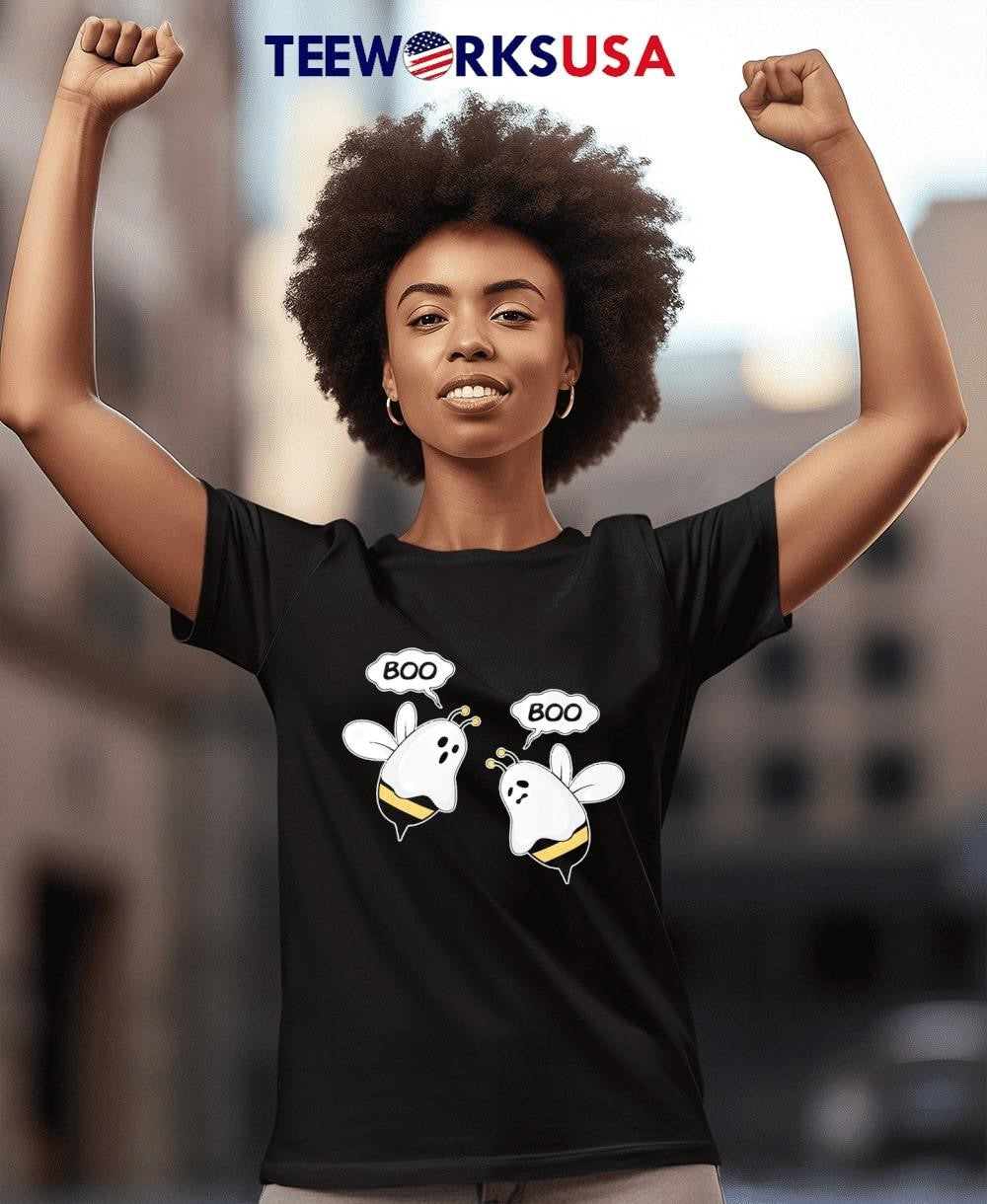Boo Bees cartoon funny - Adult & Kids T-Shirts, Sweatshirts & Hoodies apparel design preview 4