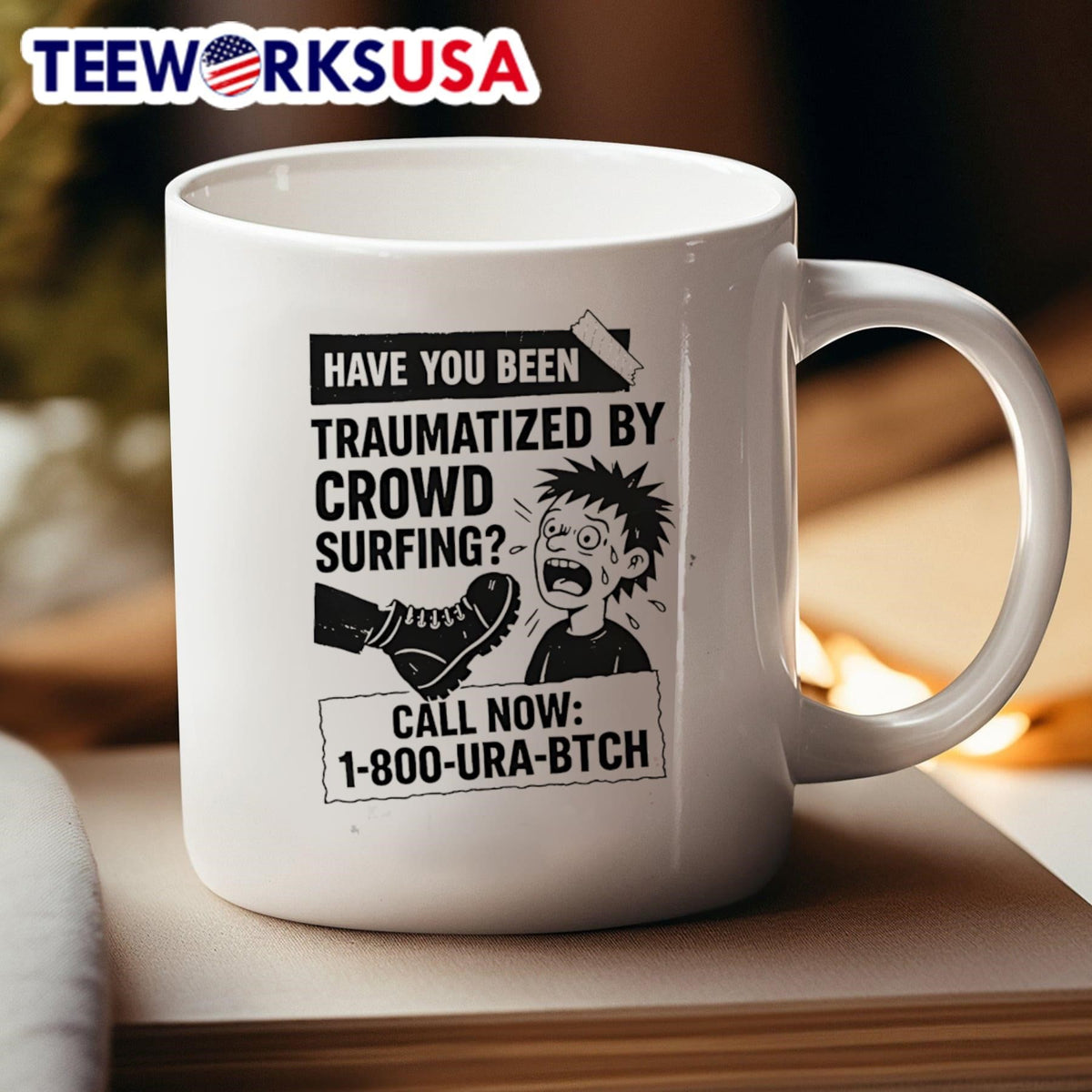 Have you been traumatized by crowd surfing - Adult & Kids T-Shirts, Sweatshirts & Hoodies apparel design preview 4