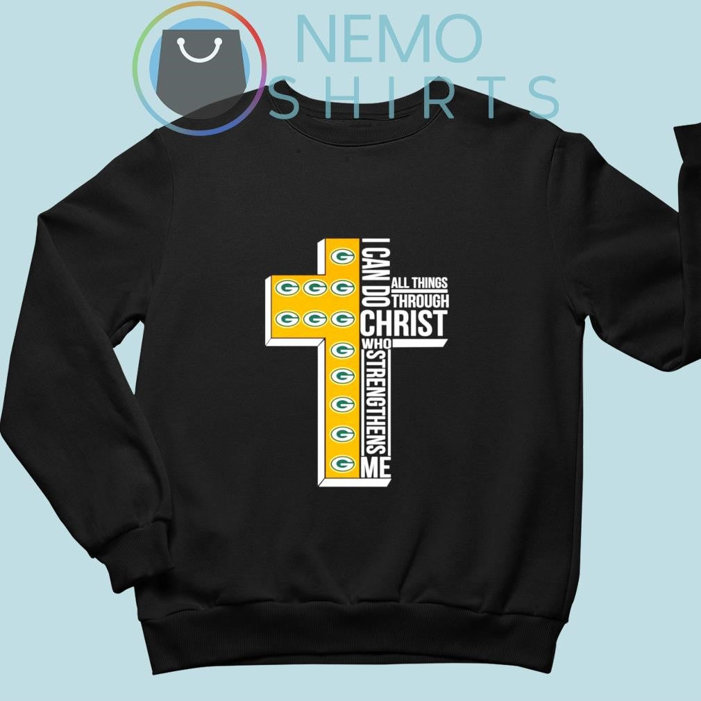 Green Bay Packers I can do all things through christ - Adult & Kids T-Shirts, Sweatshirts & Hoodies apparel design preview 5