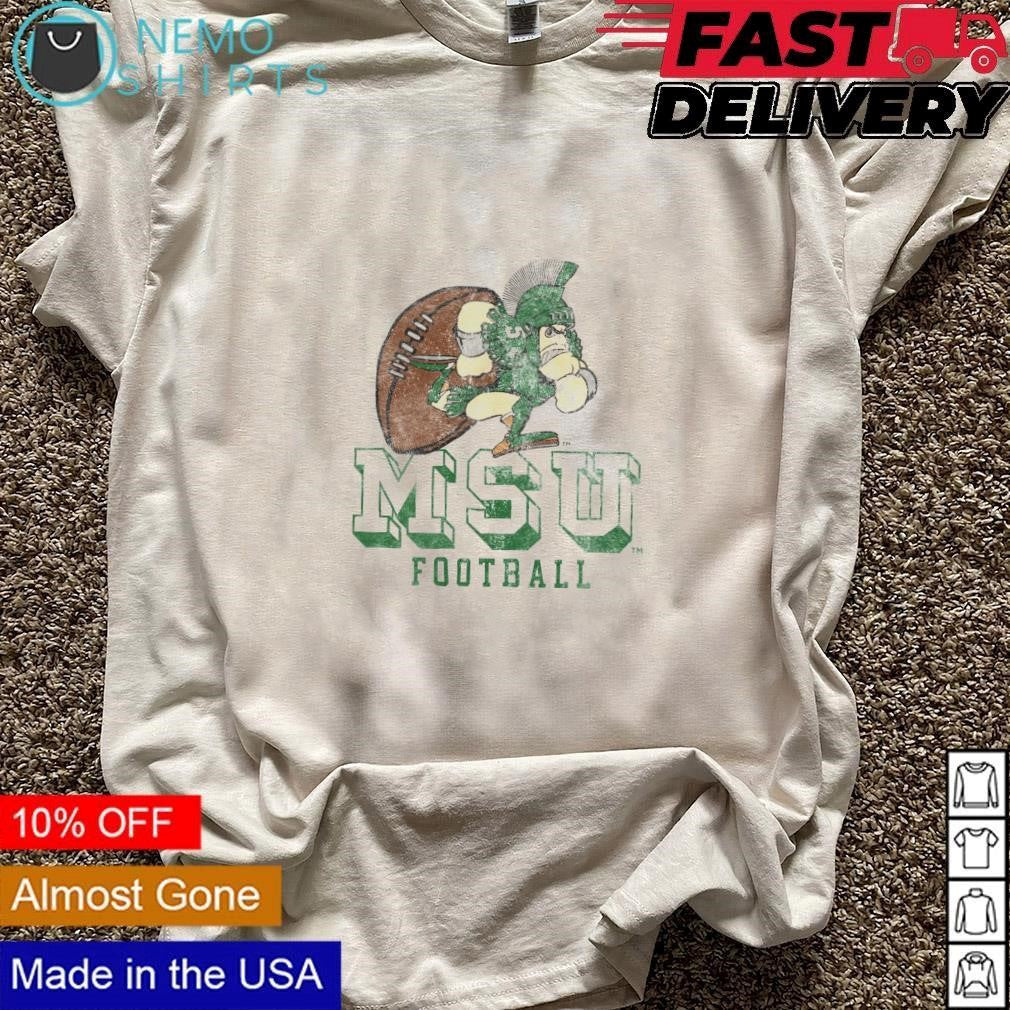 Michigan State vintage 1989 sparty football - Adult & Kids T-Shirts, Sweatshirts & Hoodies apparel design preview 3