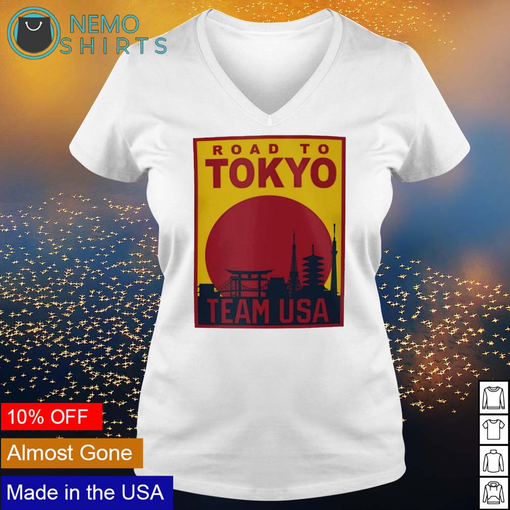 Team USA road to Tokyo sunrise - Adult & Kids T-Shirts, Sweatshirts & Hoodies apparel design preview 5