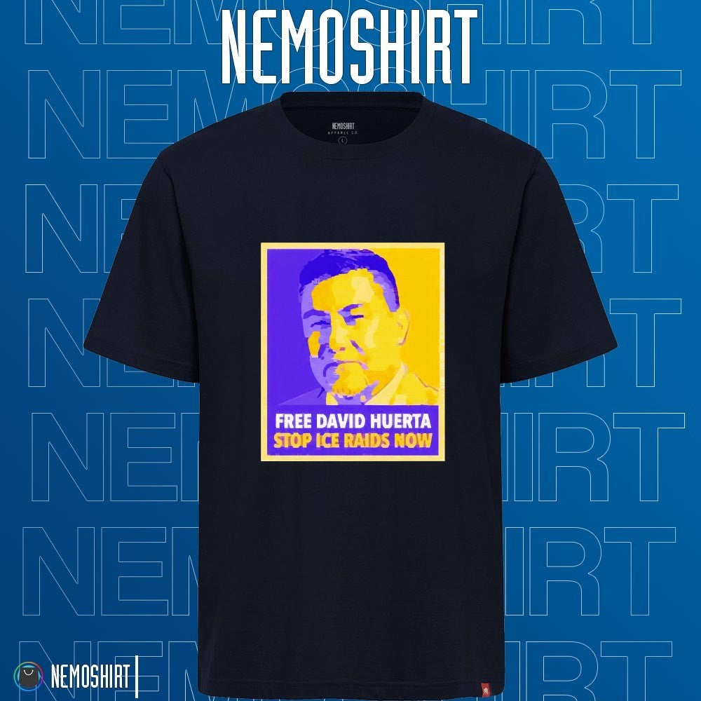 Free David Huerta stop ice raids now - Adult & Kids T-Shirts, Sweatshirts & Hoodies apparel design preview 1