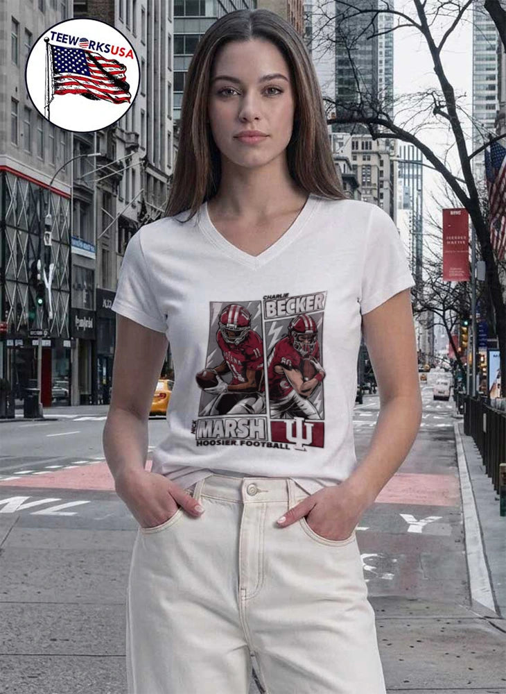 Indiana Hoosiers #11 Nick Marsh and #80 Charlie - Adult & Kids T-Shirts, Sweatshirts & Hoodies apparel design preview 7