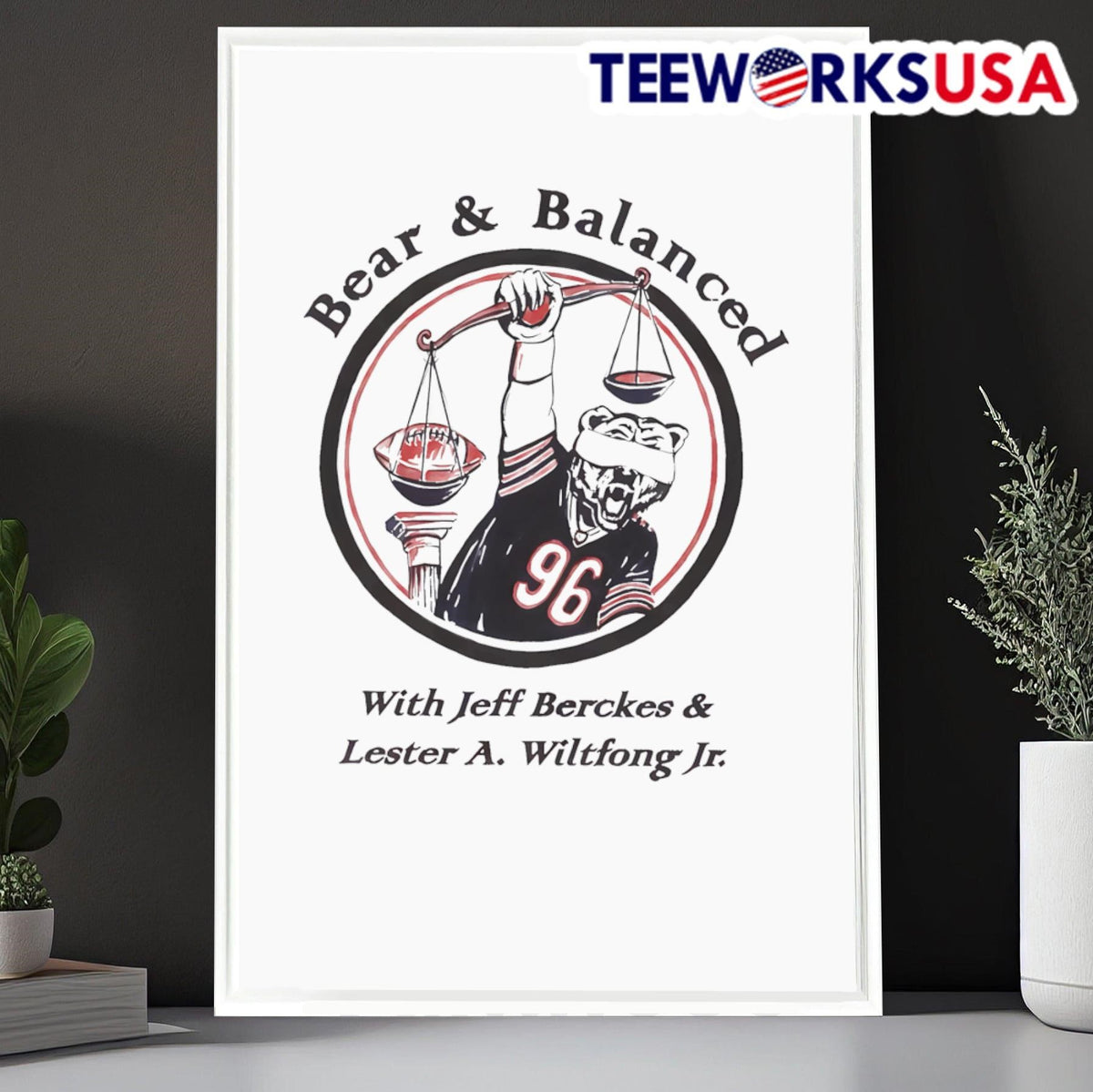 Bear and balanced with Jeff Berckes Lester A Wiltfong - Adult & Kids T-Shirts, Sweatshirts & Hoodies apparel design preview 6