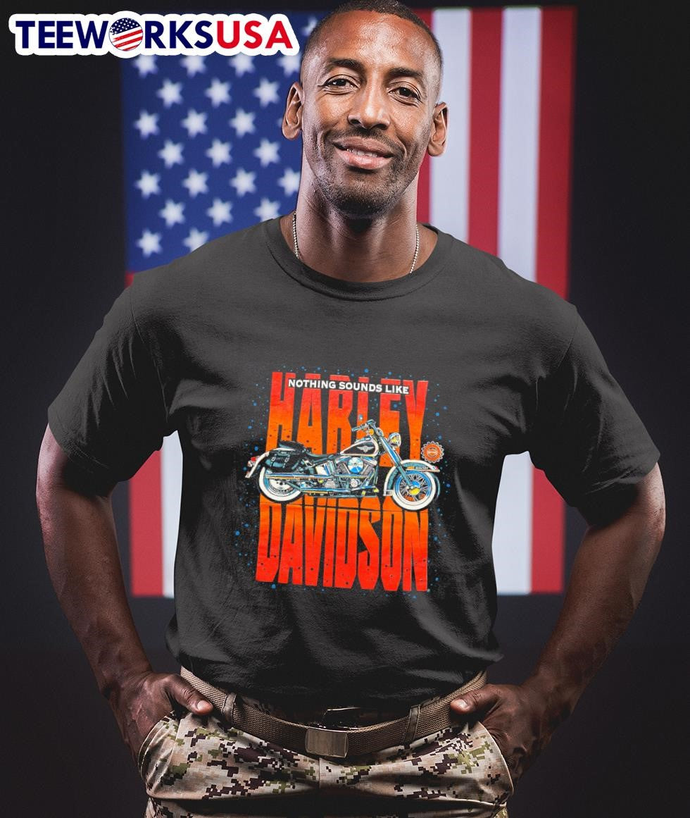 Nothing sounds like Harley Davidson motorbike - Adult & Kids T-Shirts, Sweatshirts & Hoodies apparel design preview 1