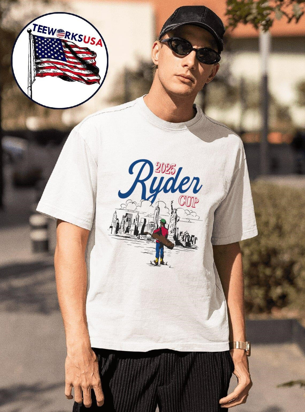 2025 Ryder Cup skyline - Adult & Kids T-Shirts, Sweatshirts & Hoodies apparel design preview 1