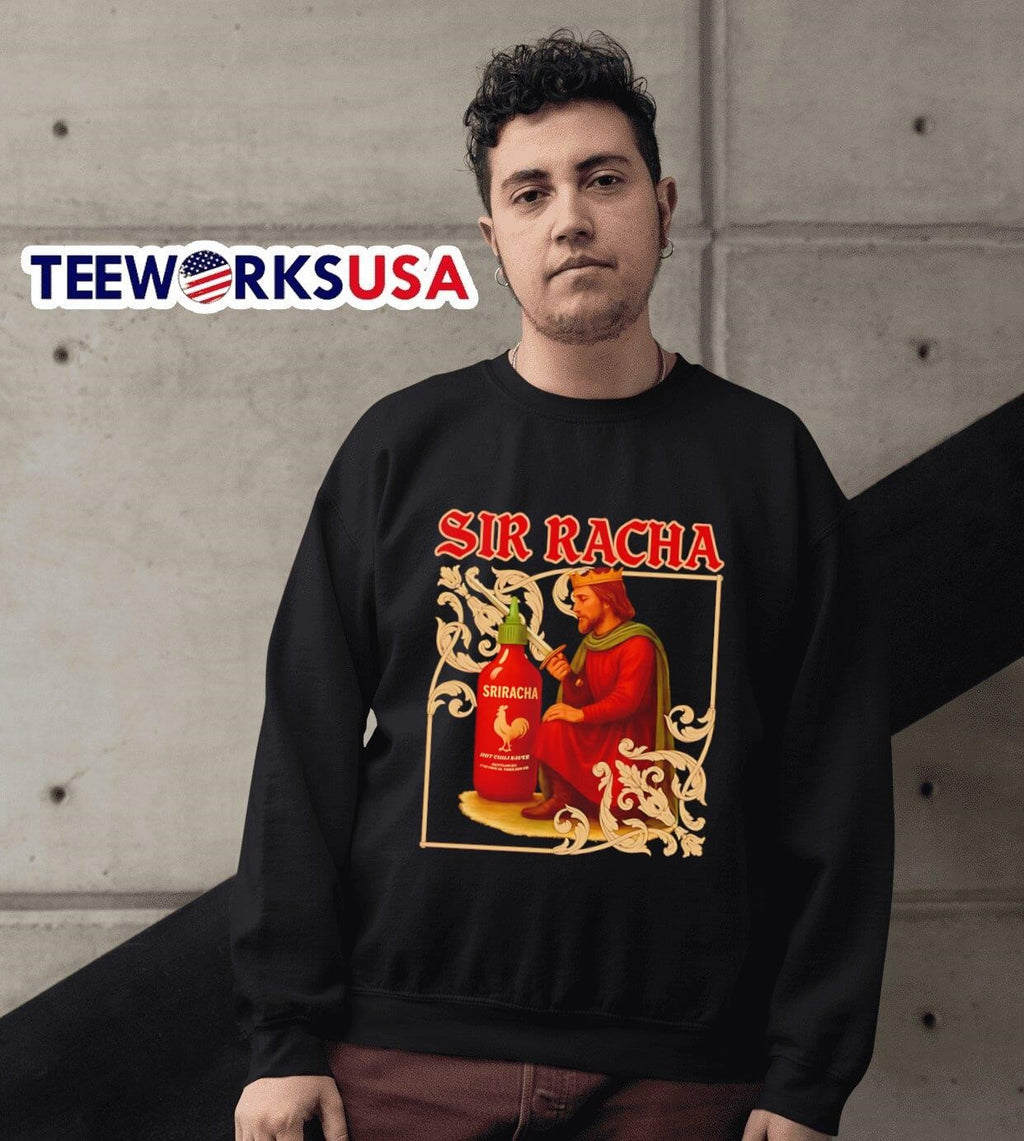 Sir Racha Sriracha Medieval - Adult & Kids T-Shirts, Sweatshirts & Hoodies apparel design preview 6