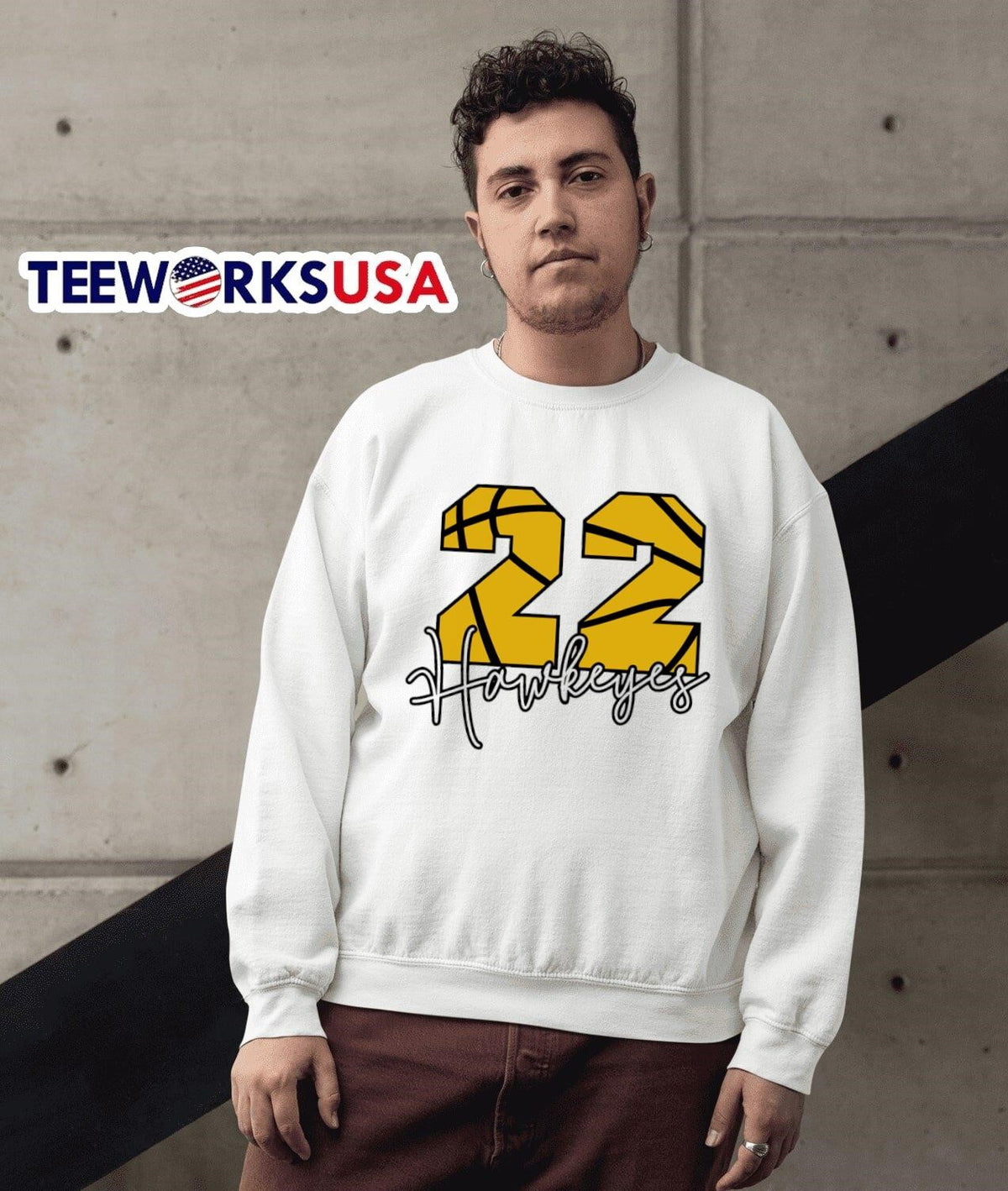 Caitlin Clark 22 Iowa Hawkeyes classic - Adult & Kids T-Shirts, Sweatshirts & Hoodies apparel design preview 3