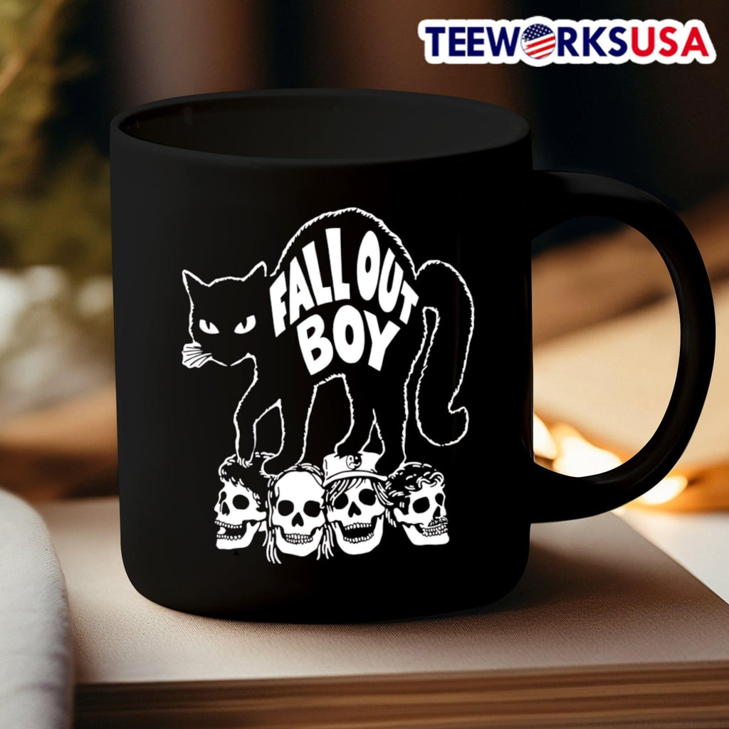 Black Cat Fall Out Boy - Adult & Kids T-Shirts, Sweatshirts & Hoodies apparel design preview 3