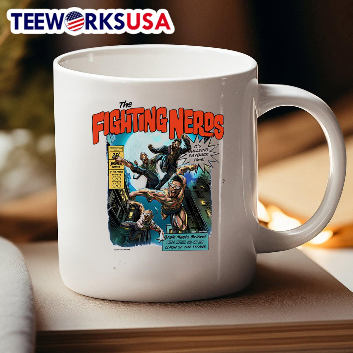 The Fighting Nerds Comic Book - Adult & Kids T-Shirts, Sweatshirts & Hoodies apparel design preview 4
