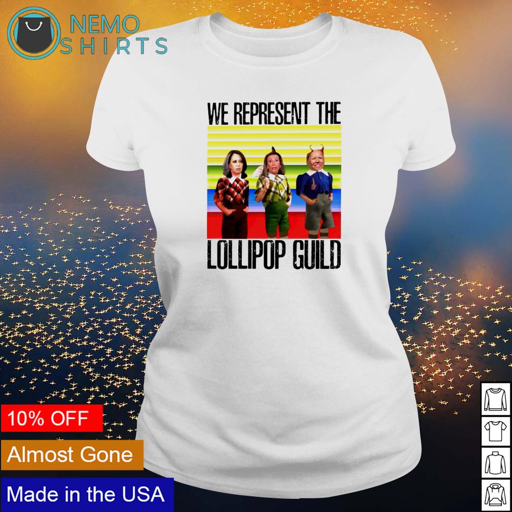 Biden Harris we represent the lollipop guild - Adult & Kids T-Shirts, Sweatshirts & Hoodies apparel design preview 3