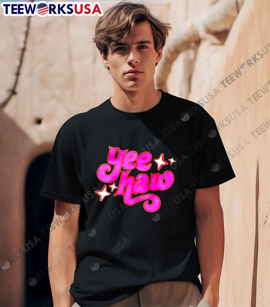 Yee Haw style pink letter - Adult & Kids T-Shirts, Sweatshirts & Hoodies apparel design preview 1