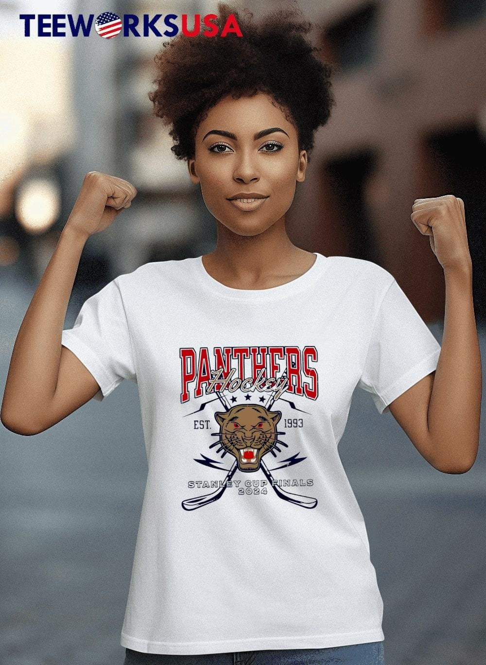 Panthers hockey stanley cup finals 2024 vintage - Adult & Kids T-Shirts, Sweatshirts & Hoodies apparel design preview 4
