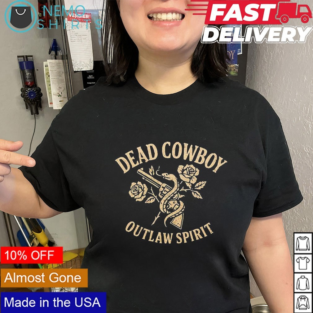 Dead cowboy outlaw spirit - Adult & Kids T-Shirts, Sweatshirts & Hoodies apparel design preview 3