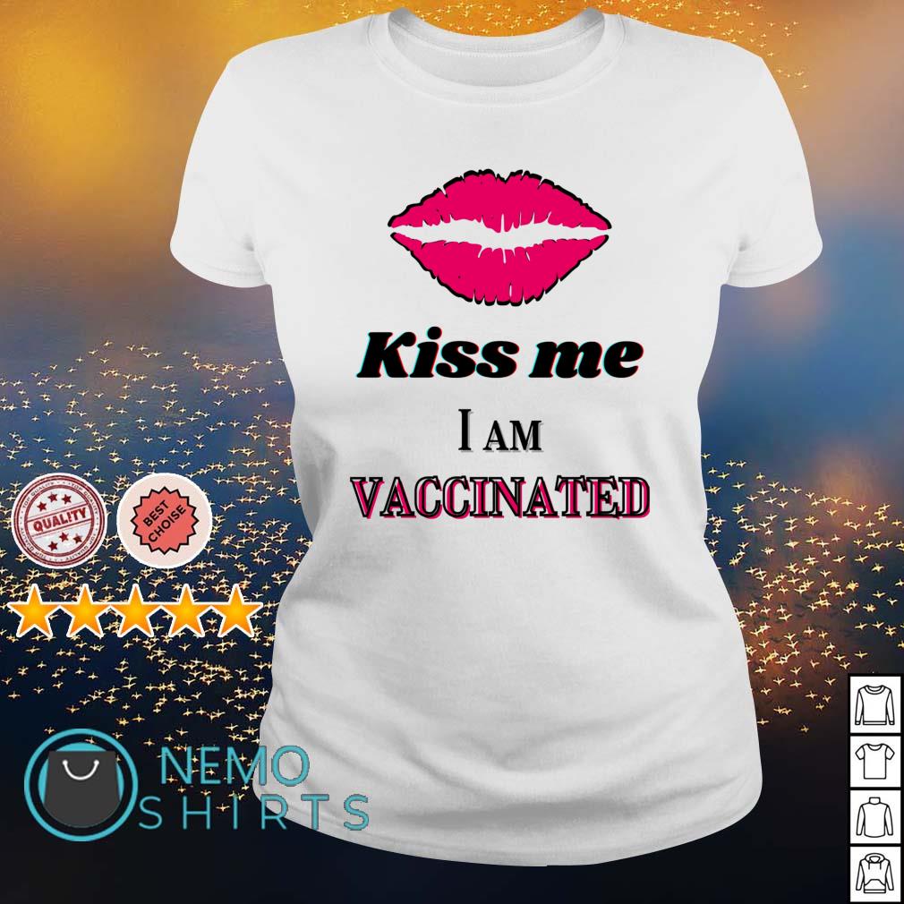 Lip kiss me I am vaccinated - Adult & Kids T-Shirts, Sweatshirts & Hoodies apparel design preview 3