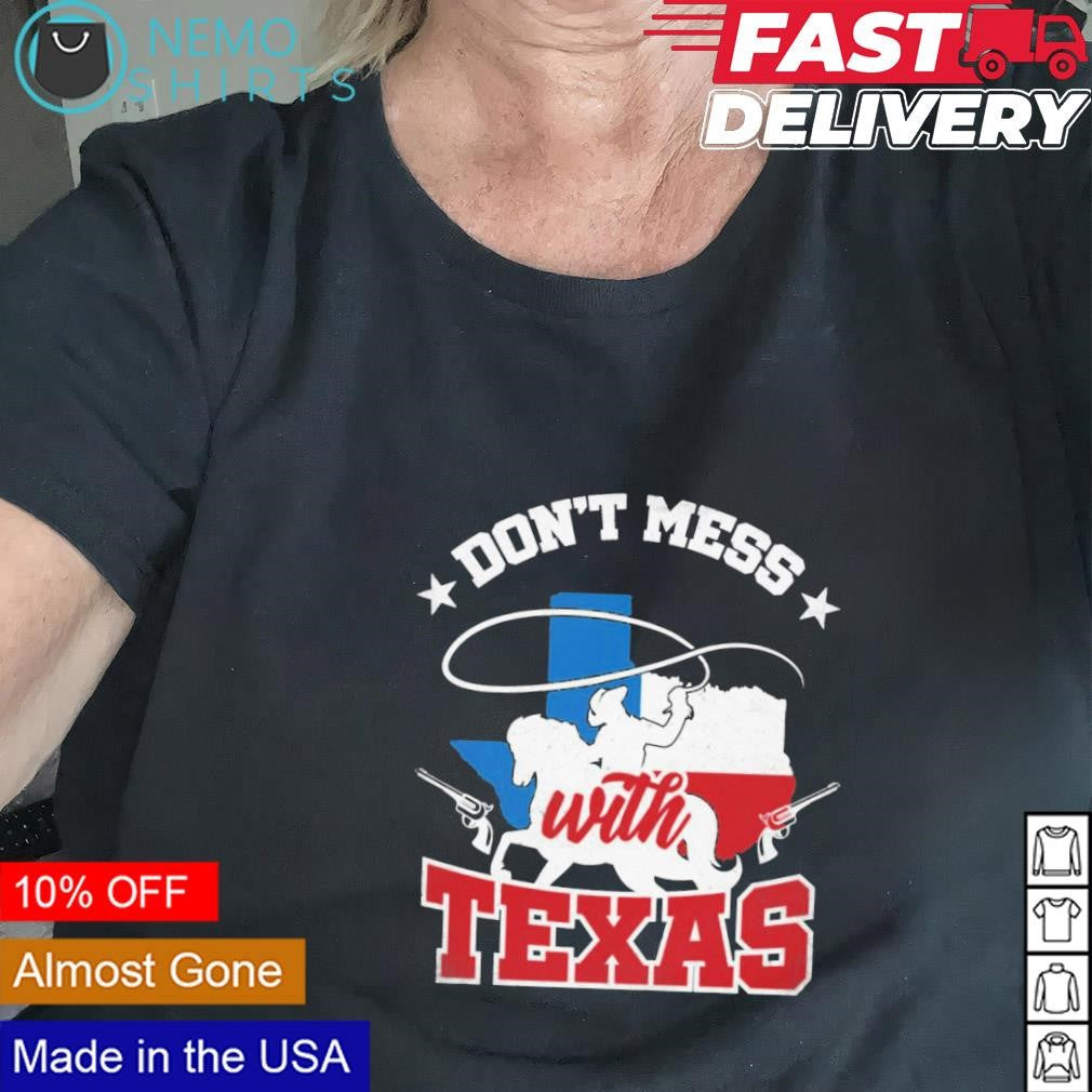 Don't mess with Texas cowboy map - Adult & Kids T-Shirts, Sweatshirts & Hoodies apparel design preview 2