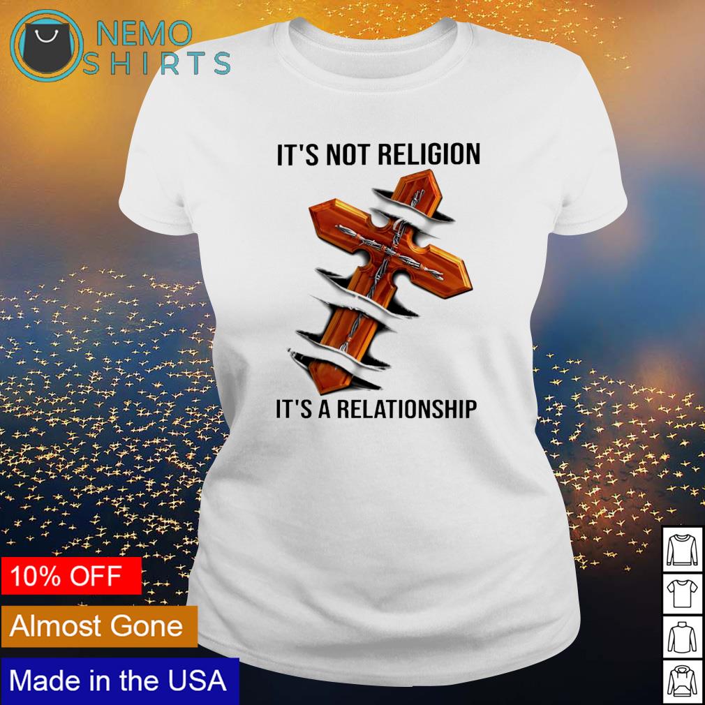 Jesus it's not religion relationship - Adult & Kids T-Shirts, Sweatshirts & Hoodies apparel design preview 3