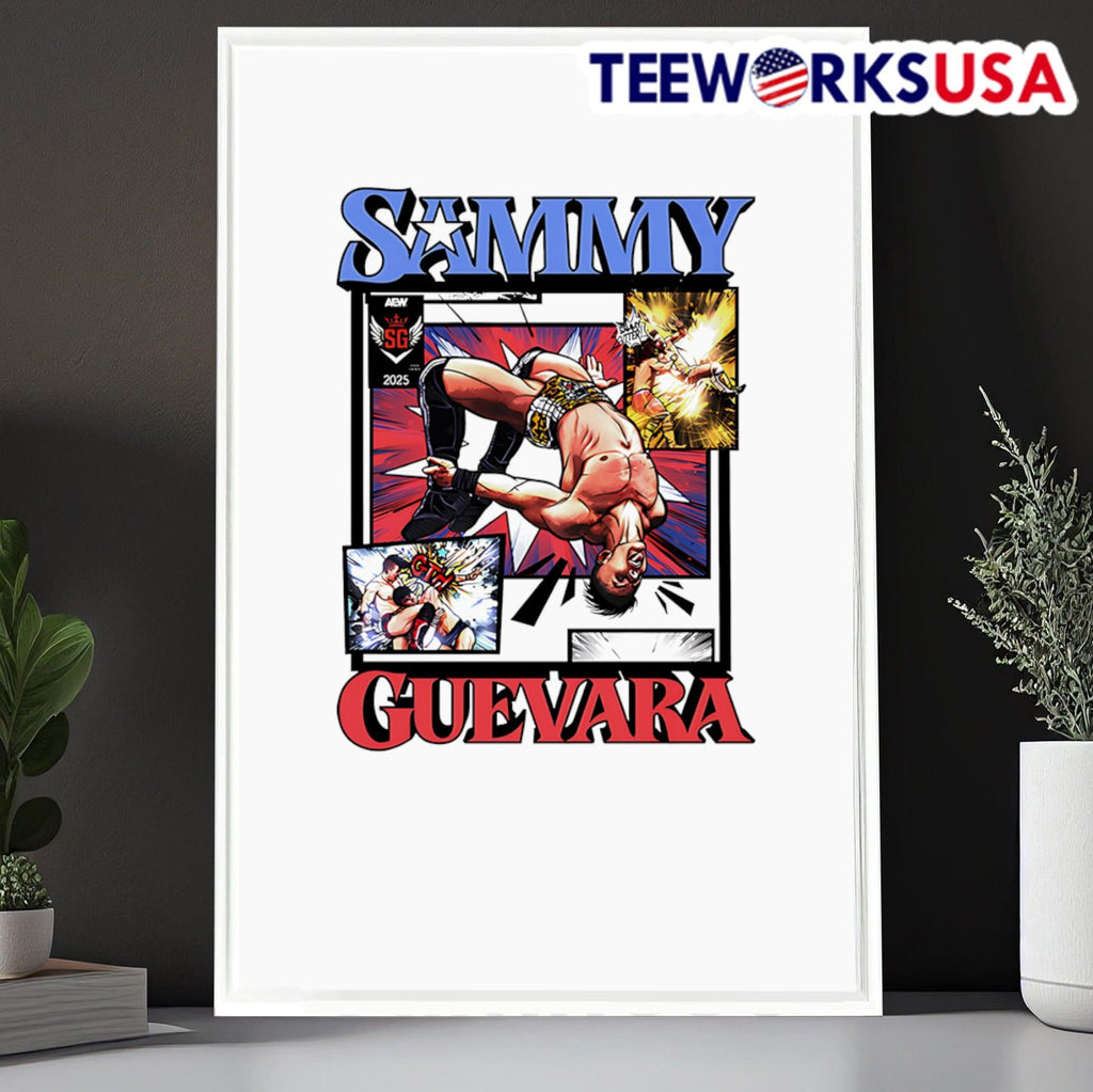 Sammy Guevara comic graphic - Adult & Kids T-Shirts, Sweatshirts & Hoodies apparel design preview 6