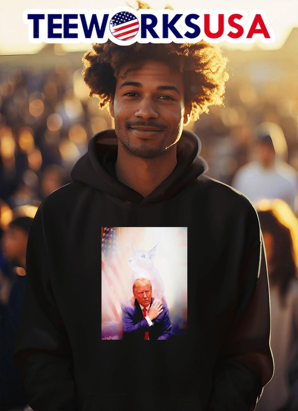 Peanut walked so Trump could run - Adult & Kids T-Shirts, Sweatshirts & Hoodies apparel design preview 2