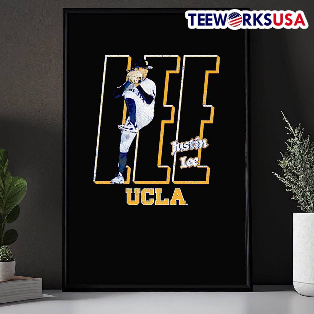 Justin Lee UCLA baseball illustrated - Adult & Kids T-Shirts, Sweatshirts & Hoodies apparel design preview 5