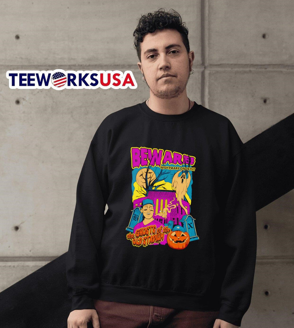 Nice Beware nightmare on 16 1st the ghosts of old - Adult & Kids T-Shirts, Sweatshirts & Hoodies apparel design preview 3