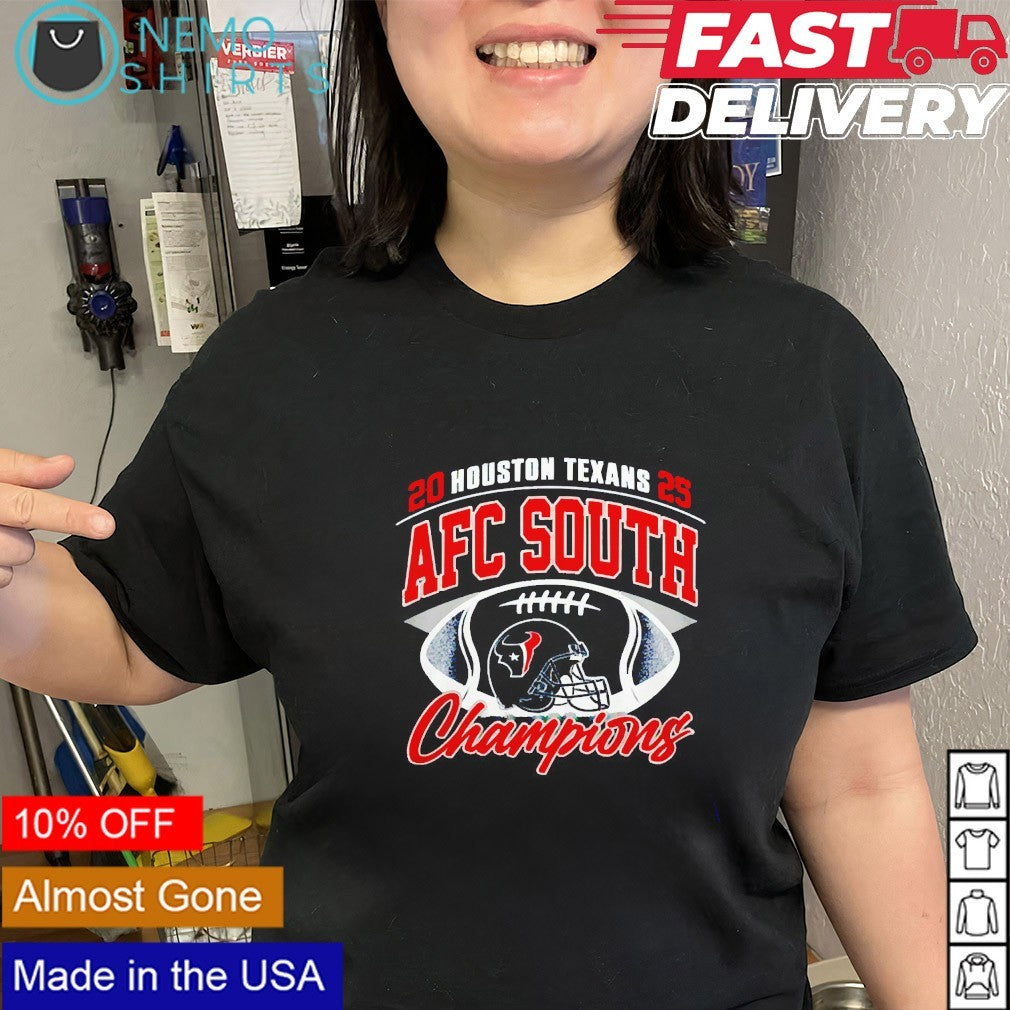 Houston Texans 2025 AFC South champions - Adult & Kids T-Shirts, Sweatshirts & Hoodies apparel design preview 2
