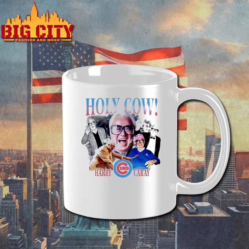 Cubs Holy Cow Harry Caray - Adult & Kids T-Shirts, Sweatshirts & Hoodies apparel design preview 3
