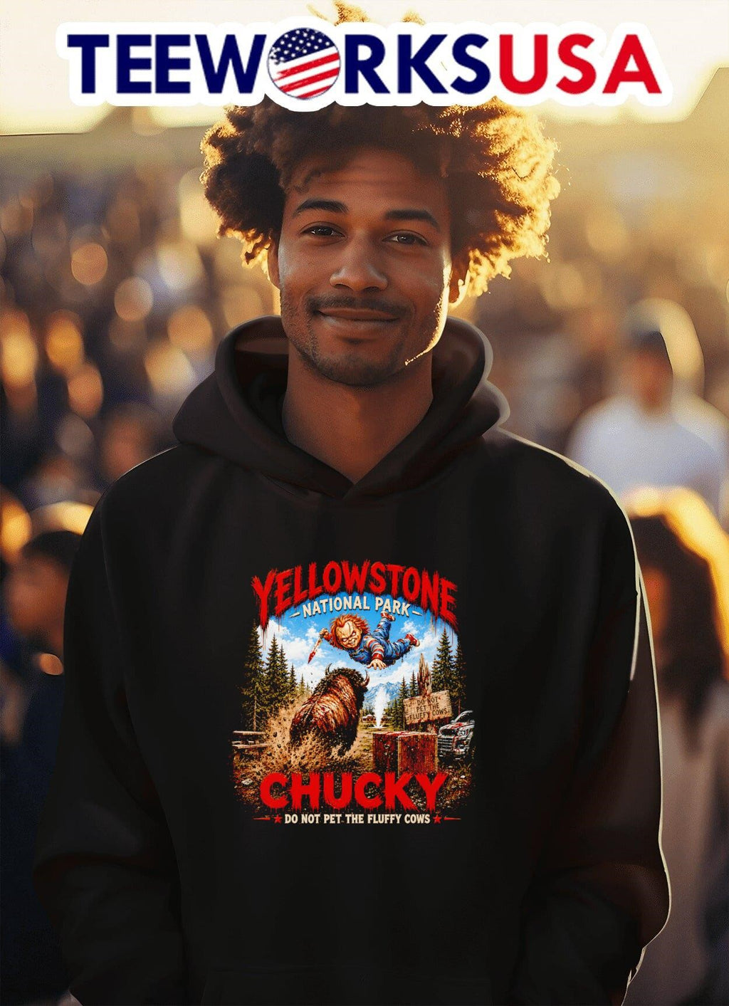 National Park Chucky - Adult & Kids T-Shirts, Sweatshirts & Hoodies apparel design preview 2