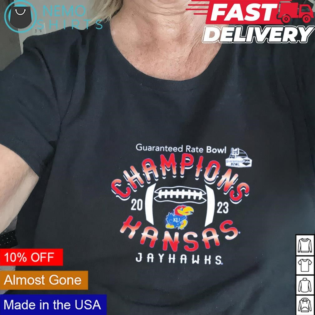 Kansas Jayhawks 2023 Guaranteed Rate Bowl champions - Adult & Kids T-Shirts, Sweatshirts & Hoodies apparel design preview 2