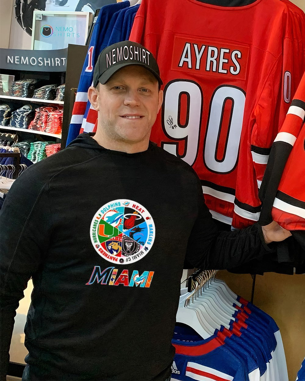 Miami sports Heat Dolphins Marlins Florida Panthers - Adult & Kids T-Shirts, Sweatshirts & Hoodies apparel design preview 2