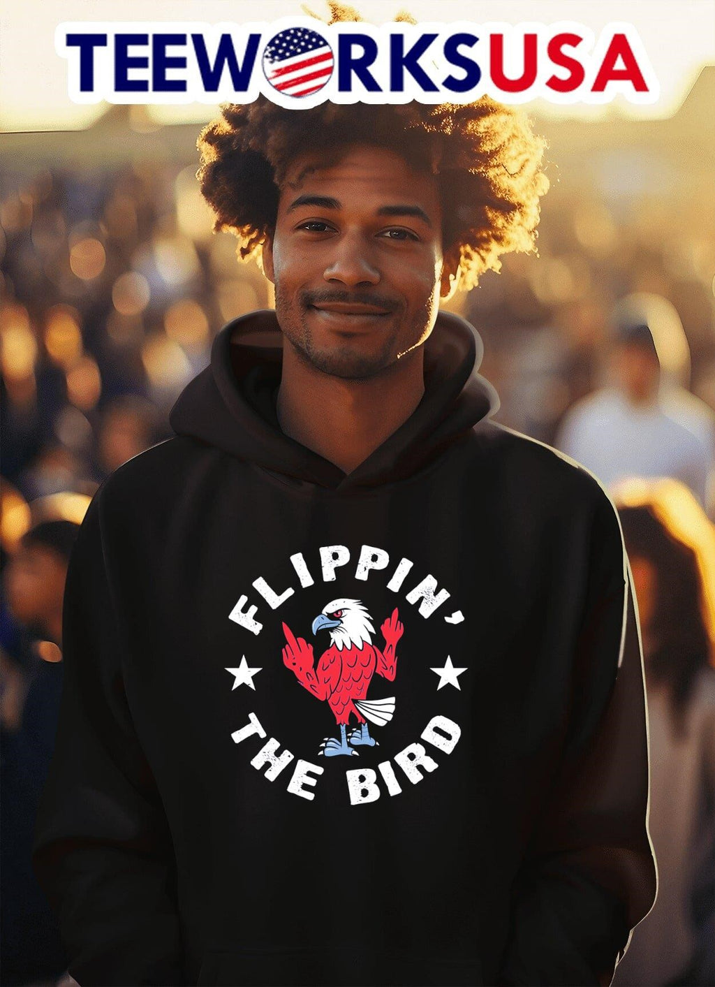 Flippin' The Bird - Adult & Kids T-Shirts, Sweatshirts & Hoodies apparel design preview 2