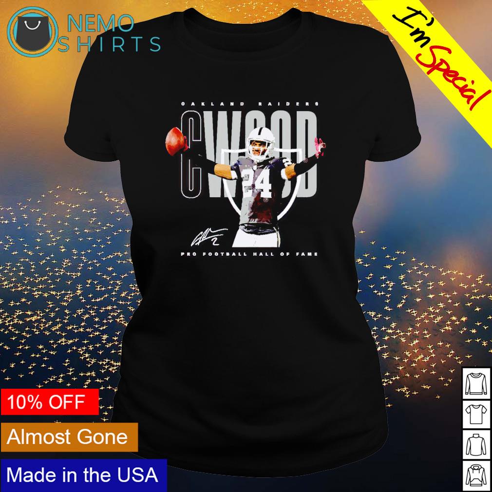 Charles Woodson Oakland Raiders celebration signature - Adult & Kids T-Shirts, Sweatshirts & Hoodies apparel design preview 3