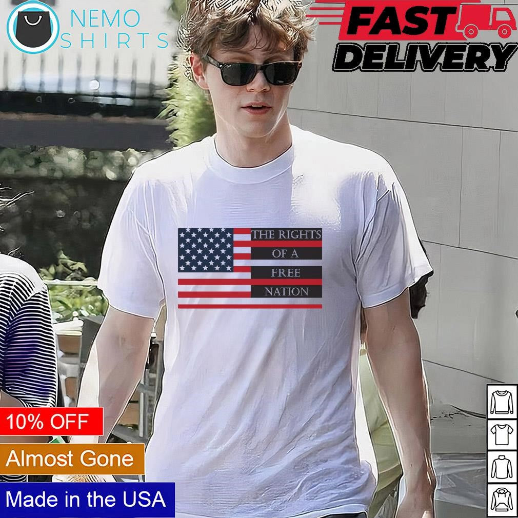The rights of a free nation US flag - Adult & Kids T-Shirts, Sweatshirts & Hoodies apparel design preview 1