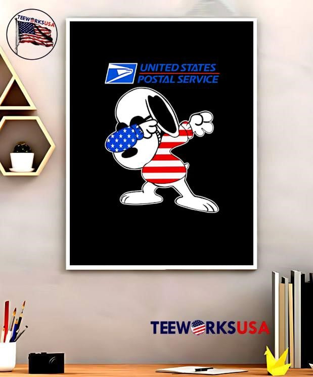 USPS Snoopy Dabbing - Adult & Kids T-Shirts, Sweatshirts & Hoodies apparel design preview 5