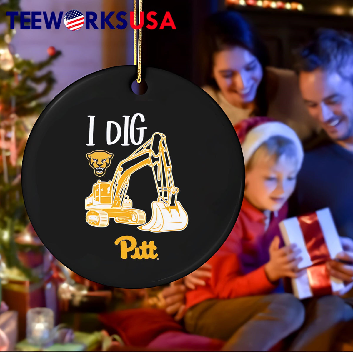 I dig excavator Pittsburgh Panthers football - Adult & Kids T-Shirts, Sweatshirts & Hoodies apparel design preview 4